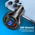 thumbnail image 2 of Adaptador de cargador de resistencia al calor para cargador de automóvil de 66 W para viajes familiares (negro) Ndcxsfigh  Para estrenar, 2 of 4