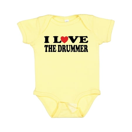 

Inktastic I Love the Drummer Gift Baby Boy or Baby Girl Bodysuit