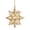 Gold, variant on Moravian Star Pendant Chandelier Seeded Glass Gold Light 15 Inches