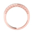 thumbnail image 4 of AoneJewelry 3/8 Carat Diamond Milgrained Wedding Band In 10K Rose Gold, 4 of 5