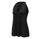 thumbnail image 5 of Moda mujer Casual sin mangas cuello redondo sólido chaleco señoras Tops ahueca hacia fuera la blusa Pompotops lopia992006, 5 of 7