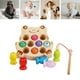thumbnail image 5 of Clasificador de formas de apilador rompecabezas juguete Montessori clasificación formas geométricas juguete Peg Rana Sunnimix juego de pesca, 5 of 8