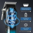 thumbnail image 3 of LQT Hair Clipper For Men, Body Hair Trimmer, Professional Haircutting Tool, Zero Gap Hair Clipper with LED Display, Ideal Gift for Men (Blue), 3 of 7