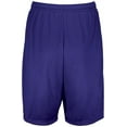 thumbnail image 2 of Augusta AG1844 9-inch Modified Mesh Shorts-Purple-M, 2 of 5