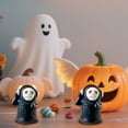 thumbnail image 6 of LmnLft Halloween Ghost Figurines Set, Mini Plastic Skeleton Statues with Stitch Mouth Holding Accessories for Desk Decor and Party Displays, 6 of 6