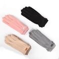 thumbnail image 2 of Gants d'hiver en daim pour femme avec cran tactile sensible, doublure en laine chaude et coupe-ventGris, 2 of 5