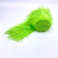thumbnail image 3 of Shaggy Mohair Faux Fur Fabric Strips Ribbon, Pre Cut Roll, 2" Wide by 60" Long - Lime Green, 3 of 4