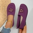 thumbnail image 2 of Purcolt Mesh Loafers for Women Comfort Casual Floral Embroidery Round Toe Slip On Boat Shoes Lightweight Soft Sole Flats Shoes for Walking Travel Vacation, 2 of 6