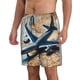 thumbnail image 2 of Fotbe Airplane World Map Adventure Trajes de Baño Estampados para Hombre, Shorts de Verano de Secado Rápido, Ropa de Playa, Bañadores-Small, 2 of 6