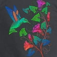 thumbnail image 3 of CafePress - Rainbow Hummingbird On Trumpet Vine Long Sleeve Da - Long Sleeve Dark T-Shirt, 3 of 4