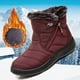 thumbnail image 2 of Botas de mujer de talla grande de invierno con relleno y botas cortas de terciopelo para mujer, zapatos de madre de lona, 2 of 6