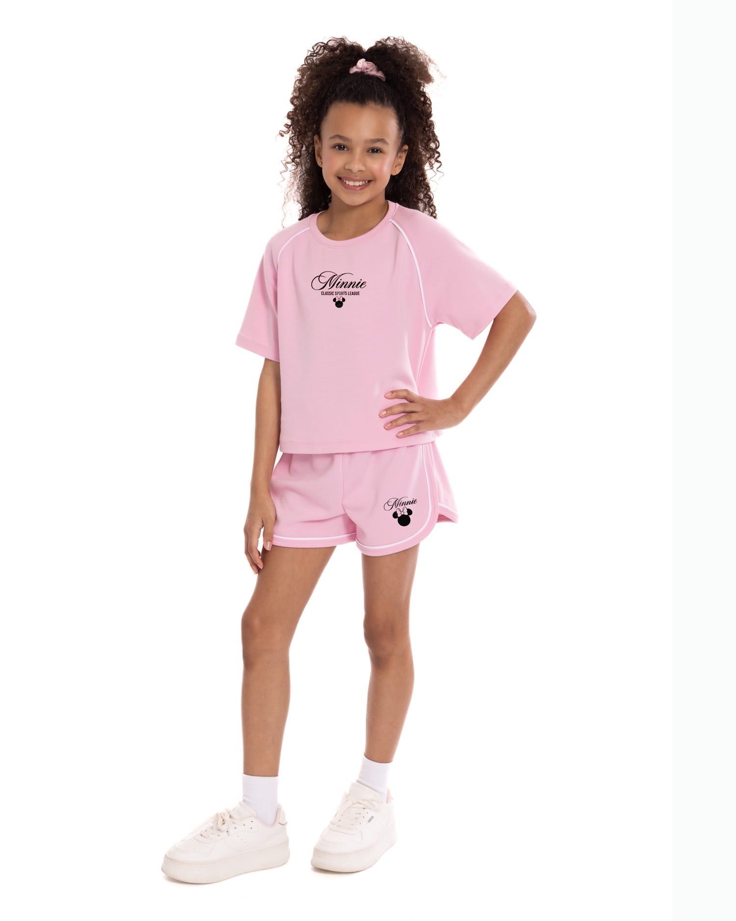 Minnie Mouse Girl’s Active Scuba Short Set, Sizes 4-12