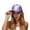Purple, variant on [Unisex Hop Style Visor Hat], Sport Metallic Shiny Rainbow Visor, Adjustable Strap Baseball Cap for Hop Dance Carnival Gifts