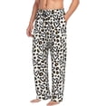 thumbnail image 2 of Uemuo Heart Leopard Pattern Men's Wide Leg Palazzo Lounge Pants with Pockets Light Weight Loose Comfy Casual Pajama Pants-Medium, 2 of 9