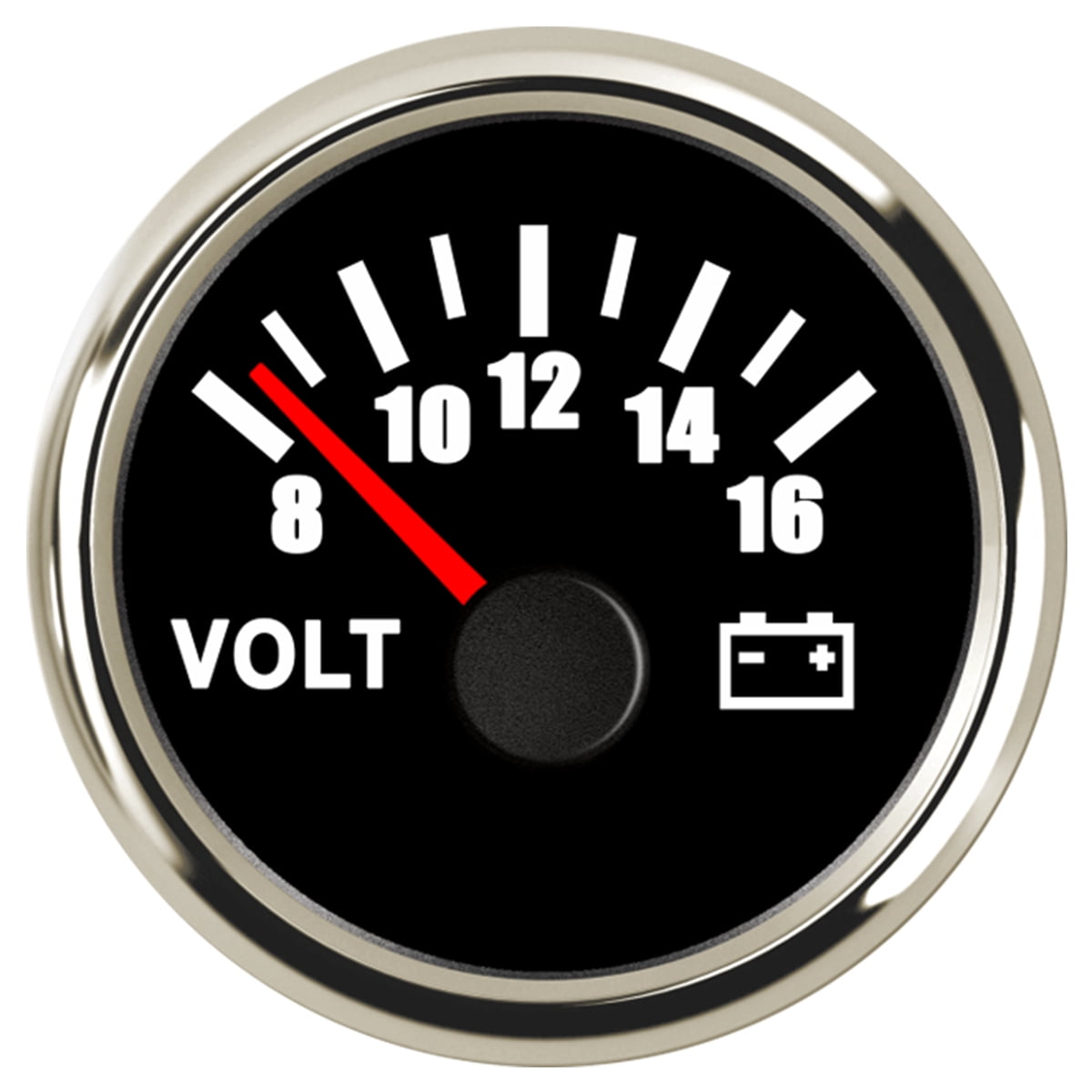 Volt Meter Gauge 816 Volts Caravan Boat Marine Voltmeter Black