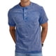thumbnail image 1 of Playera Henley Casual Moda Manga Corta Para Hombre Algodón, 1 of 7