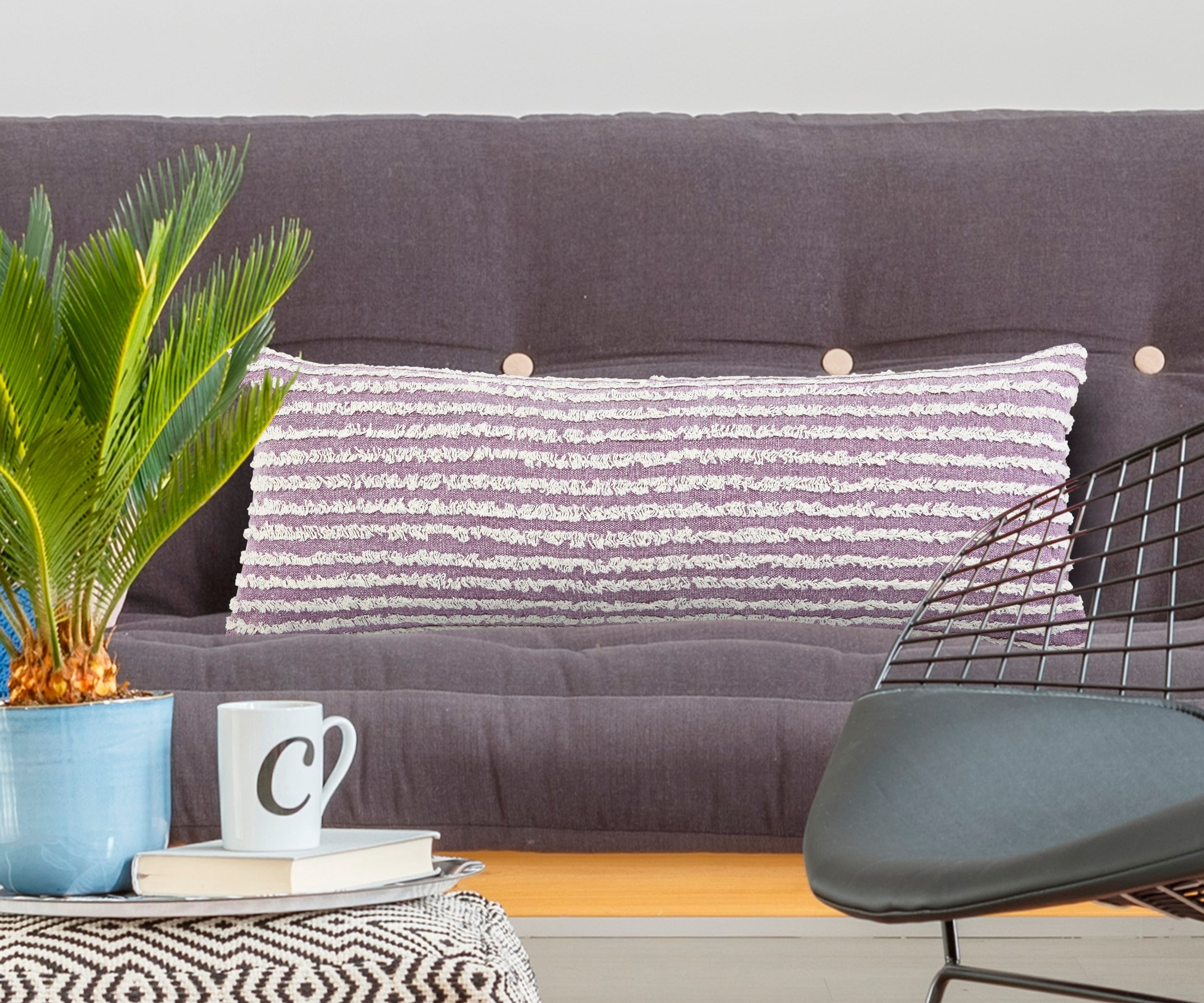 Harlow Hill Lavender Mist Wispy Ways Lumbar Throw Pillow