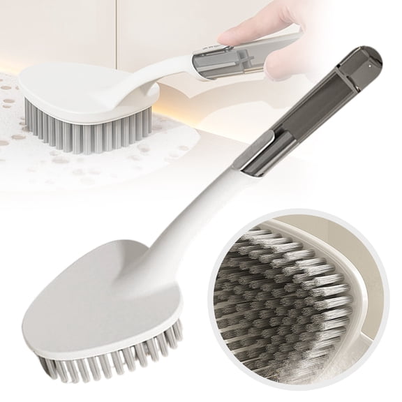 Heavy Duty Scrub Brush,Shower Cleaning Brush With Long Handle,Handheld Scrub Brush,Bathroom Cleaning Tool For Floor Bathtub,Shower Scrub Cleaning Brush For Bathroom Kitchen,Bathtub,Toilet
