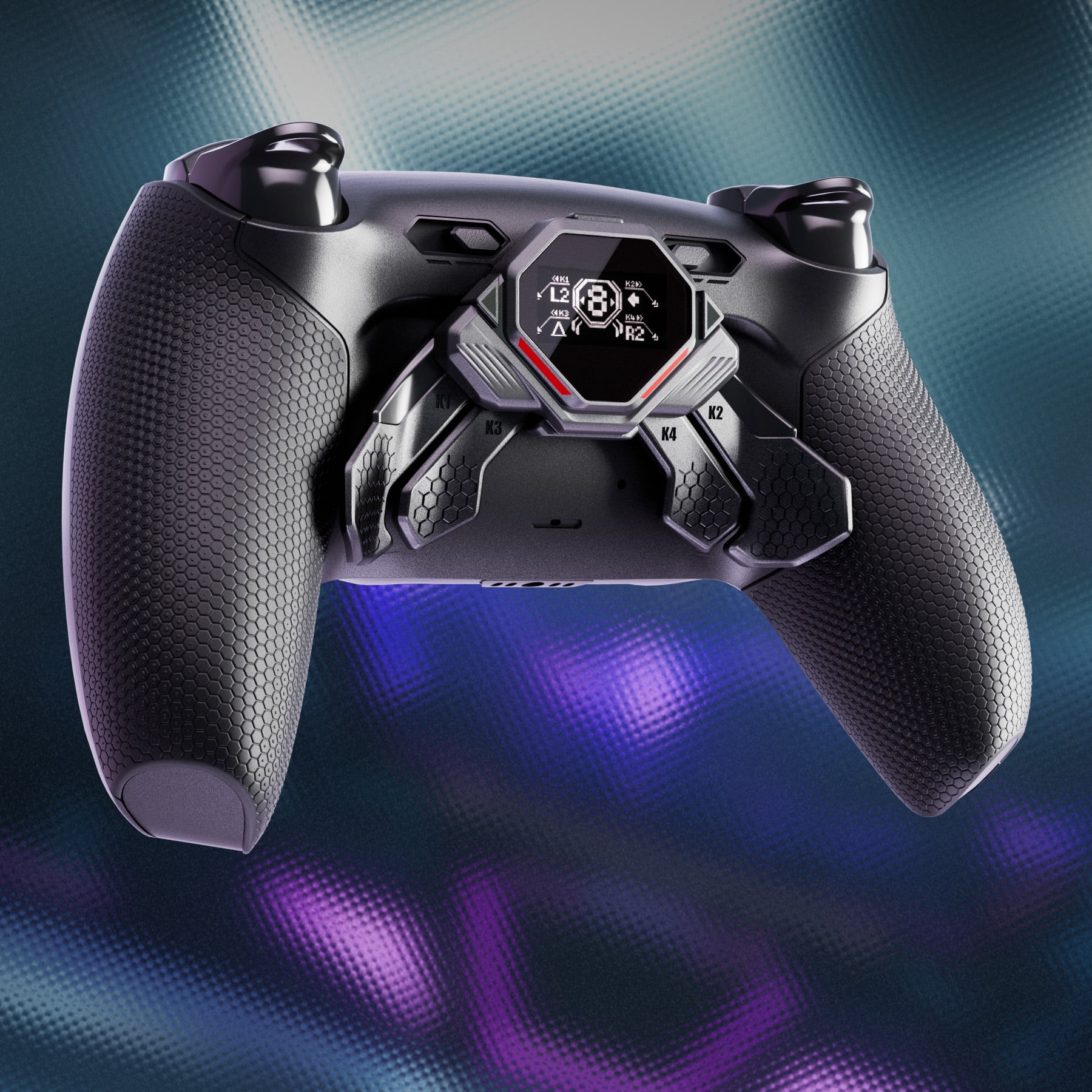 eXtremeRate SPARK Kit for PS5 Controller BDM-010/020 - OLED Paddles w/ 4 Remappable Buttons, Clicky Triggers & Rubberized Grip (Black)
