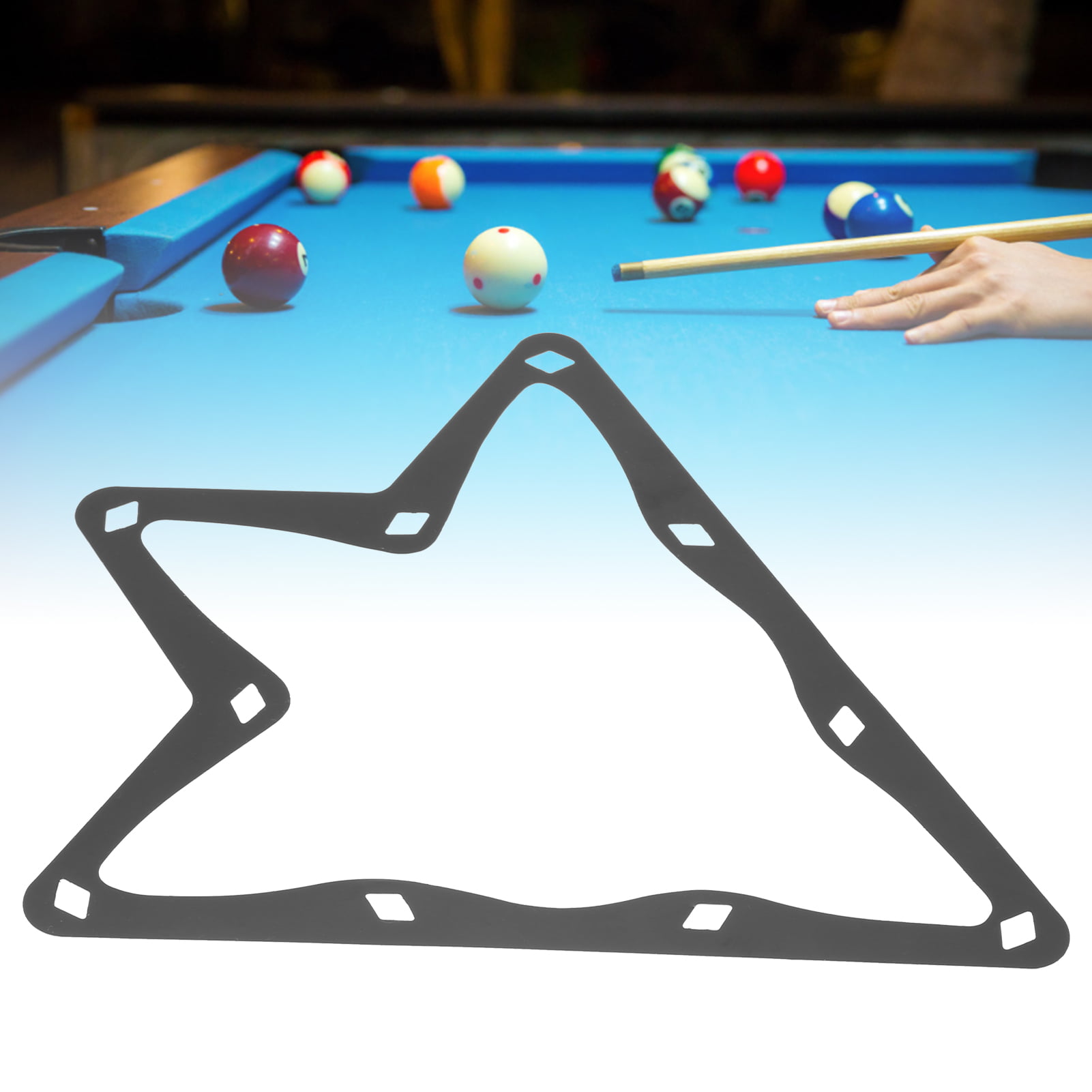 1.8/2/2.5inch Plastic Pool Ball Billiard Table Triangle Rack Game Supplies 