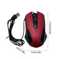 thumbnail image 2 of Wired USB Optical Mouse for Office & Gaming - Ergonomic Design, Plug and Play, Compatible with Laptops & PCs - Ideal for Work, Study, and Gifts (Black), 2 of 6