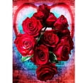 thumbnail image 2 of Cuadros Decorativos 5D DIY diamante pintura rosa roja taladro completo Rhinestone mosaico arte imagen Kit Tmvgtek embutido en tela, 2 of 9