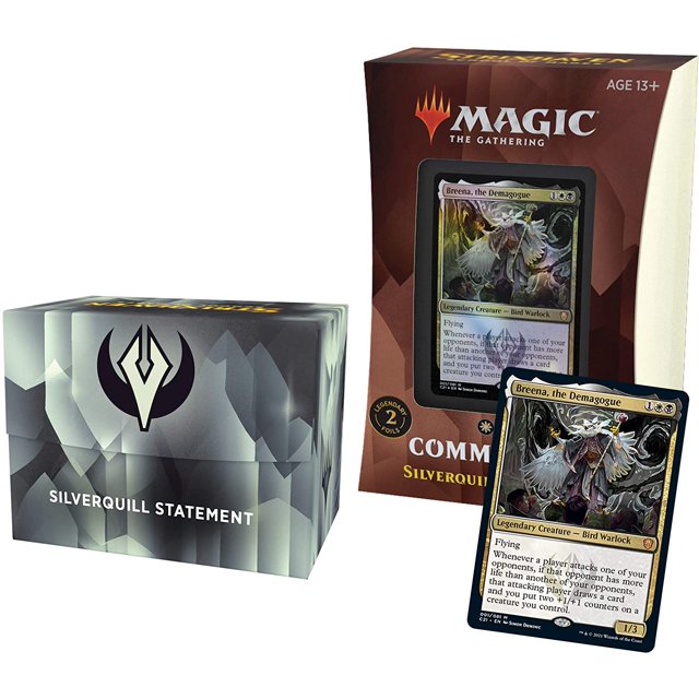 Magic: The Gathering Strixhaven Commander Deck – Déclaration Silverquill (Noir-Blanc)