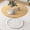 Natural+ White, variant on Costway 47” Round Dining Table with Wooden Tabletop, Metal Base for Home Dining Room Black