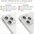 thumbnail image 3 of [6 Pack] IBAOLE for iPhone 12 Pro Camera Lens Protector, Premium Tempered IBAOLE Film Aluminum Alloy Lens Ring Cover Protection Fit for iPhone 6.1 inch, 6 Pack Silver Silver, 3 of 6
