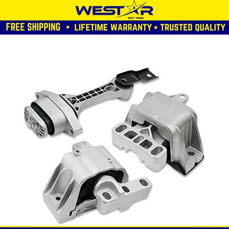 Fits 1998-2006 Volkswagen Beetle/Golf/Jetta 1.8L 2.0L Motor & Trans Mount 3pcs : A6929 A6935 A6930
