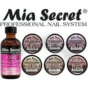 Mia Secret - Monomer 2 oz + COVER (Baby/Cool/Natural/Peach/Almond) - 0.5 oz; 6pc