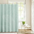 thumbnail image 2 of Sage Green Shower Curtain Tropical Plant Leaves Shower Curtains for Bathroom Waterproof Fabric Minimalist Art Botanical Monstera Leaf Bathtubs Curtain with 12 Hooks, 72 x 72 Inches, 2 of 6