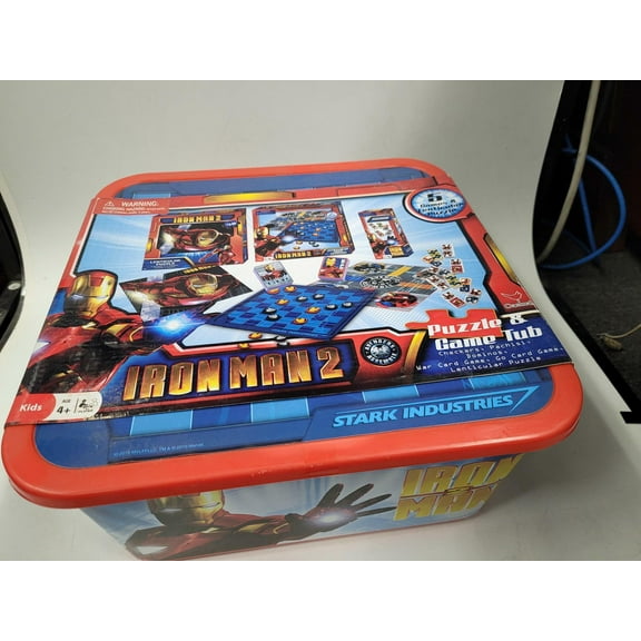 Iron Man 2 Puzzle & Game Tub - 5 Games and Lenticular Puzzle