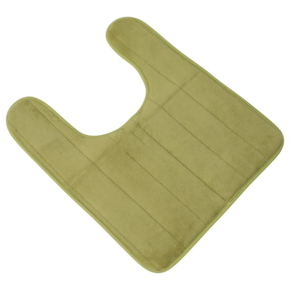 Soimiss 1Pack U Shaped Rug for Toilet Cotton Non Skid for Home Users