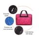 thumbnail image 5 of Cateissary Bolso de moda para mujer de los deportes y de la aptitud de la capacidad grande con la cremallera lisa reforzada y apretada Almacenamiento y organización del hogar Azul grande, 5 of 6