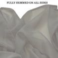 thumbnail image 2 of Gray Sheer Voile Window Curtain Scarf: 55"W x 216"L, Fully Hemmed, 2 of 2