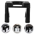 thumbnail image 4 of Mobutofu Toilet Step Stool Non-Slip Bathroom Stool Comfortable Feet Support Black 1Pcs, 4 of 8