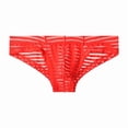 thumbnail image 6 of SGFCWSX Men's Sheer Mesh Lace Briefs** Red M, 6 of 6
