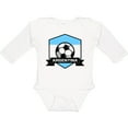 thumbnail image 3 of Inktastic Soccer Argentina Flag Banner Boys or Girls Long Sleeve Baby Bodysuit, 3 of 5