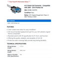 thumbnail image 2 of A/C Clutch Coil Connector - Compatible with 2005 - 2010 Pontiac G6 2006 2007 2008 2009, 2 of 2