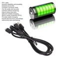 thumbnail image 4 of 2 In 1 Charging Cord, Efficient 2.8 Feet Double Head Charging Cable Black Space Saving  For Game Controller, 4 of 8