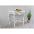 thumbnail image 1 of Pemberly Row Table Murale Demi-Lune Moderne en Bois, Blanc Antique, 1 of 2