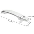 thumbnail image 2 of HOOWIFFY 1Pcs Modern Sleek Design Driver Side Door Handle for All Weather Conditions 11.8x2.4x1.4in, 2 of 8