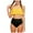 Yellow, variant on Girls Swimsuit Bikini Sets 2 Piece Color Block Bathing Suits For Teen Girls Swimwear Swimming Suit For Girls 9-10 Years Yellow