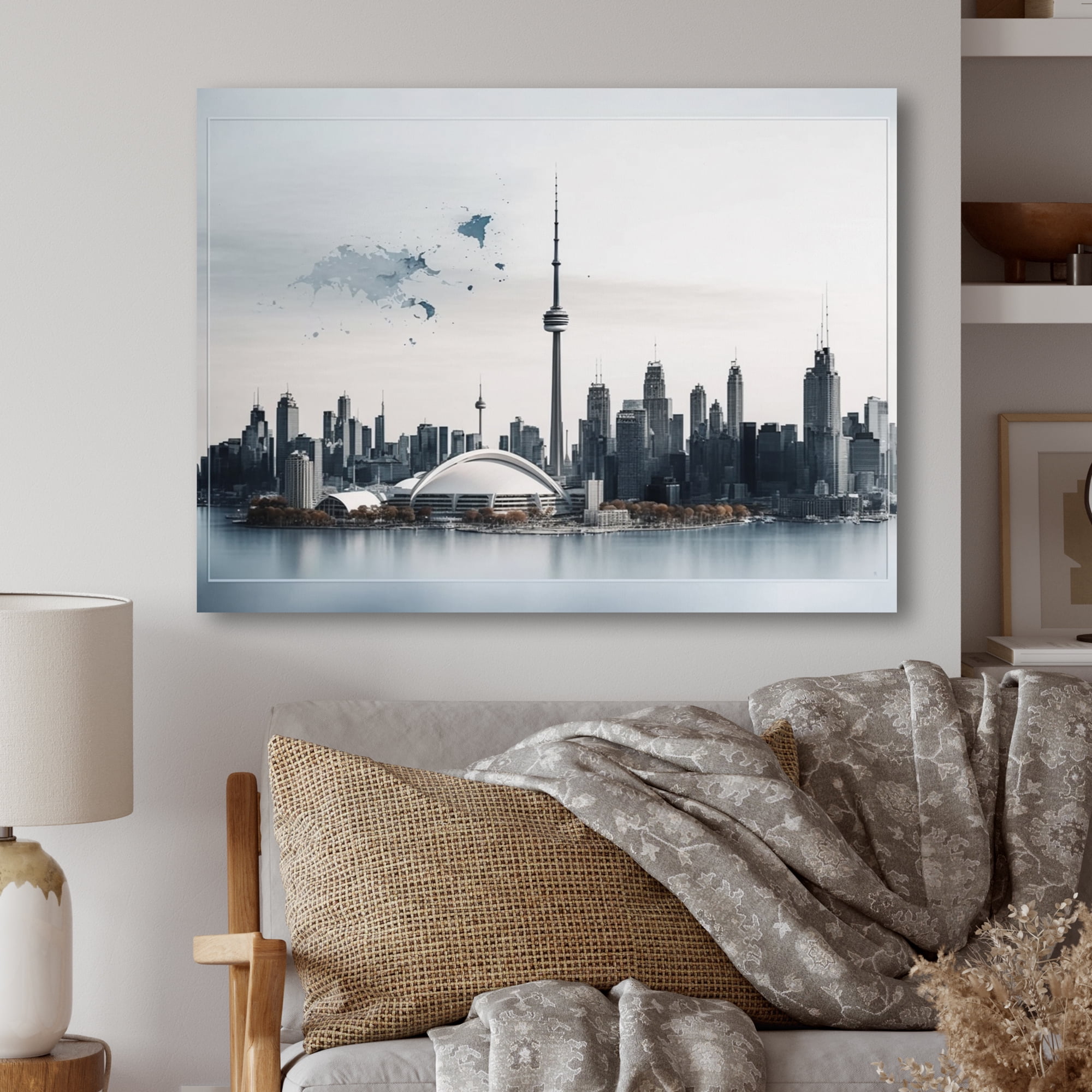 Designart Toronto Skyline III Canvas Wall Art