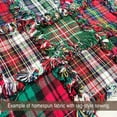 thumbnail image 5 of JCS McCuan Green Tartan Christmas Plaid Homespun Cotton Fabric Sold by the Yard, 5 of 7