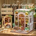 thumbnail image 3 of Kit de casa de muñecas en miniatura CUTEBEE Book Nook Green, 3 of 7