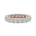 thumbnail image 2 of Round Shape Lab Grown Diamond Reona Eternity Ring For Women | 5 Carat IGI Certified 14K Rose Gold | FG-VS Quality Friendly Diamonds Eternity Ring Size 7.5, 2 of 5