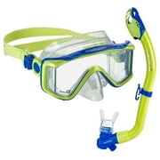 Rapido Boutique Collection Clareza Junior 180° Panoramic View Anti-Leak Anti-Fog Kids Snorkel Mask Set Combo Kit - Silicone Mask and Dry Snorkel Set for Youth and Junior Snorkeling and Swim Gear