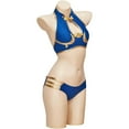 thumbnail image 3 of Chun Li Themed Blue Bikini Swimwear Two Piece Set Stylish Bathing Outfit Women, 3 of 6
